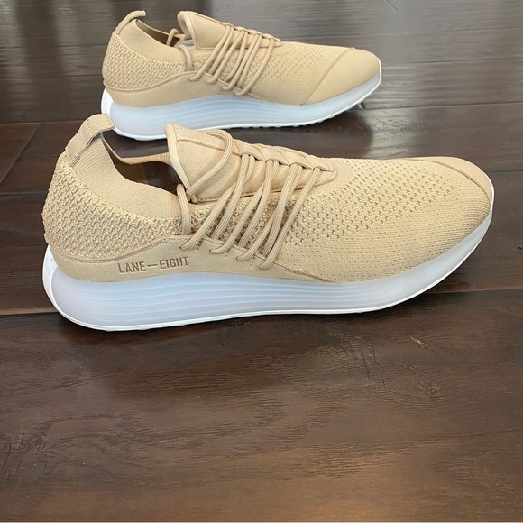 Lane-Eight cream lace up sneakers men’s size 11.5 - Picture 2 of 7